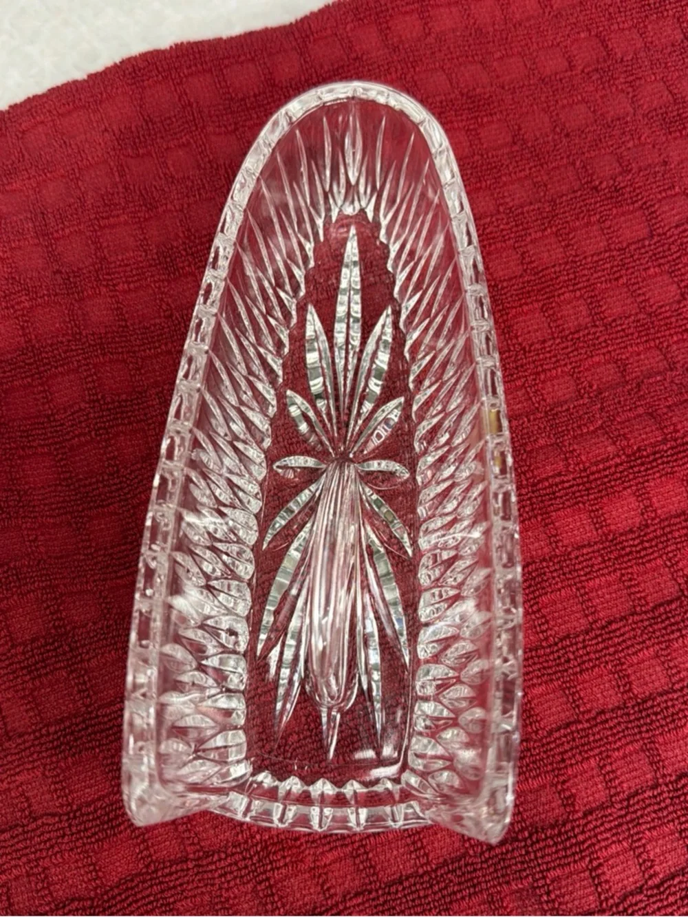Princess House lead crystal knife holder item 839 retired never used no box